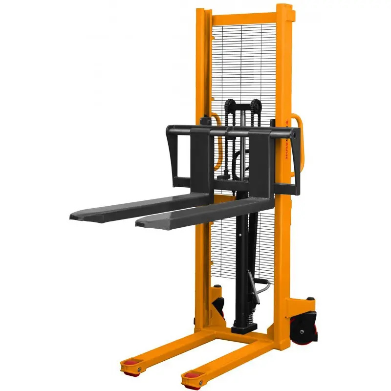 Gerbeur manuel charge 1000kg – Hauteur levage 1600mm fourches réglables – Image 2
